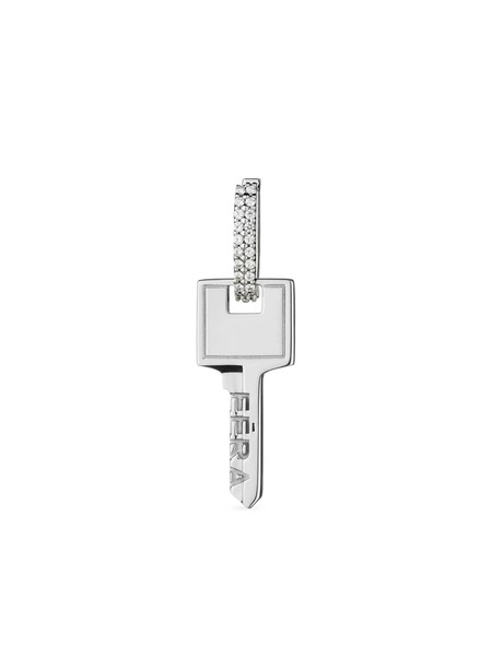  Eéra 18k White Gold Key Small Earring 