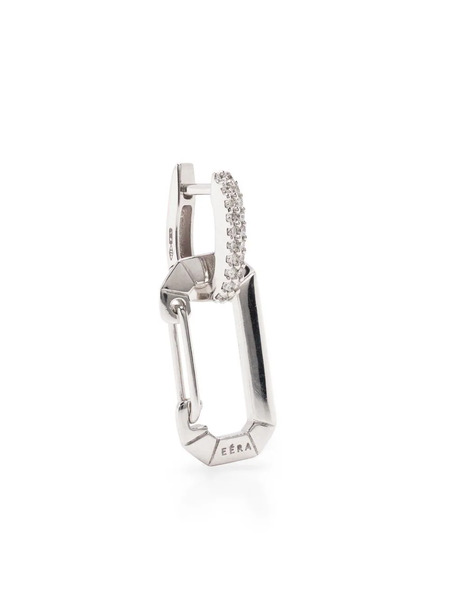  Eéra 18kt White Gold Chiara Diamond Hoop Earring - Silver 
