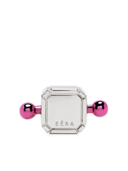  Eéra 18kt White Gold Square Bar Stud Earring - Silver 