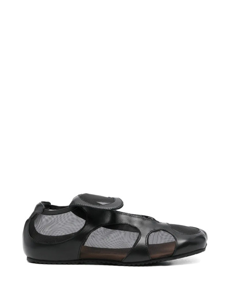  Egonlab. Enez Cut-out Leather Sneakers - Black 