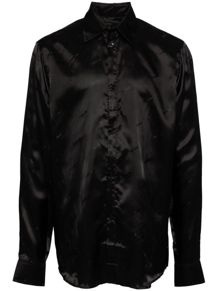  Egonlab. Logo-print Long-sleeved Shirt - Black 