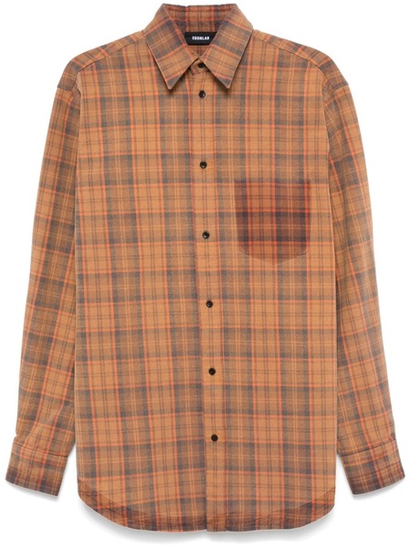  Egonlab. Tartan Check Shirt - Orange 