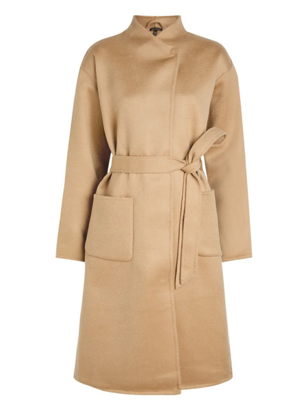  Eileen Fisher Tie-belt Coat - Neutrals 