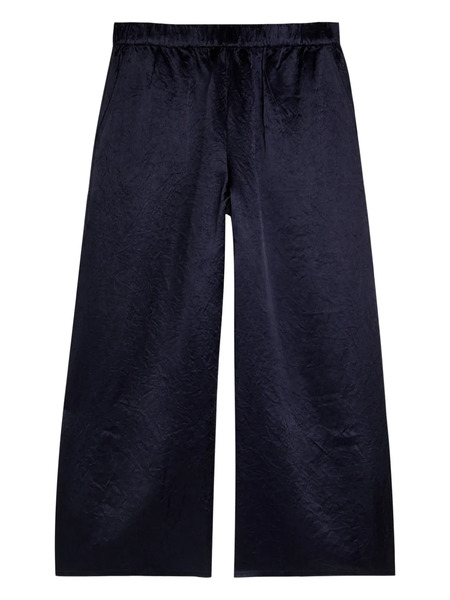  Eileen Fisher Wide-leg Textured Trousers - Blue 