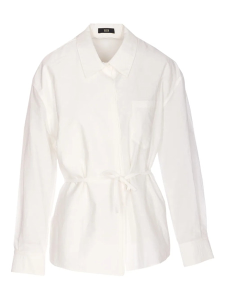  Ele Belted Shirt - White 