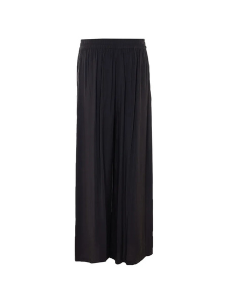  Ele Elastic-waist Palazzo Pants - Black 