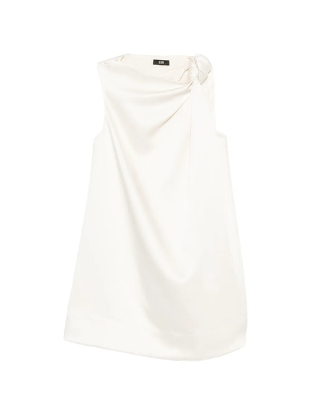  Eleh Drape Mini Dress - Neutrals 