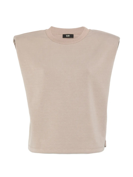  Eleh Padded Shoulders Top - Neutrals 