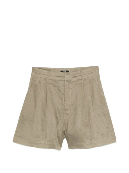  Eleh Pleated Shorts - Brown 