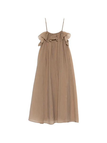  Eleh Ruffled Strap Maxi Dress - Neutrals 