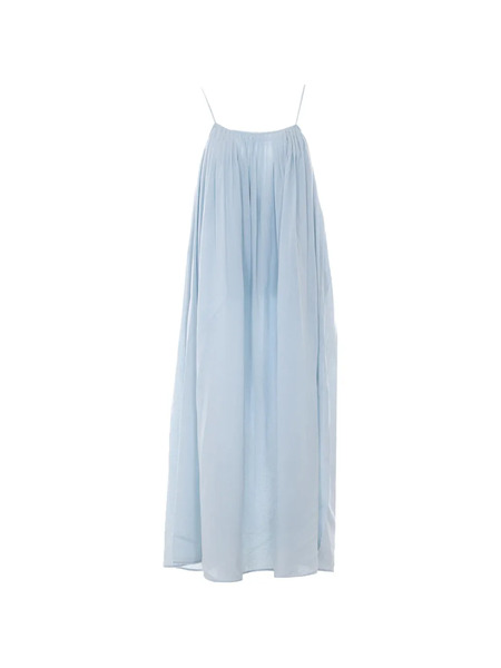  Eleh Spaghetti Straps Embroidered Dress - Blue 