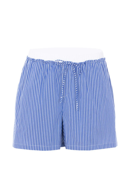  Eleh Striped Drawstring Shorts - Blue 