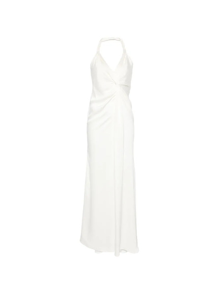  Eleh Twisted Halterneck Maxi Dress - White 
