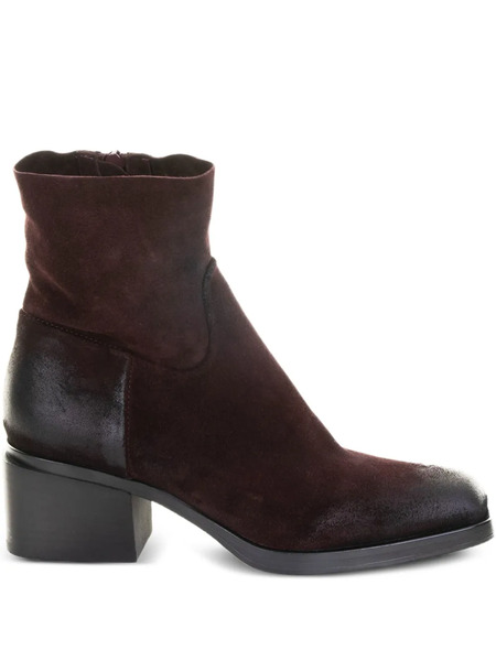  Elena Iachi 40mm Suede Block-heel Boots - Red 