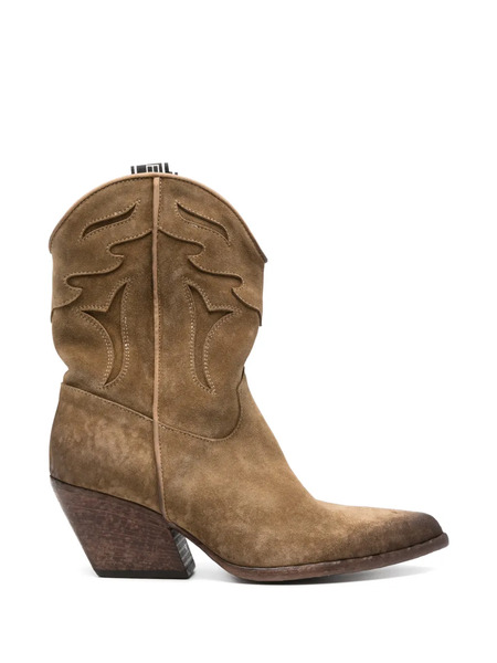  Elena Iachi Stitched Boots - Brown 