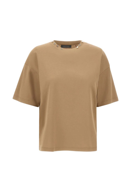  Elena Miro` Charm-detail T-shirt - Neutrals 