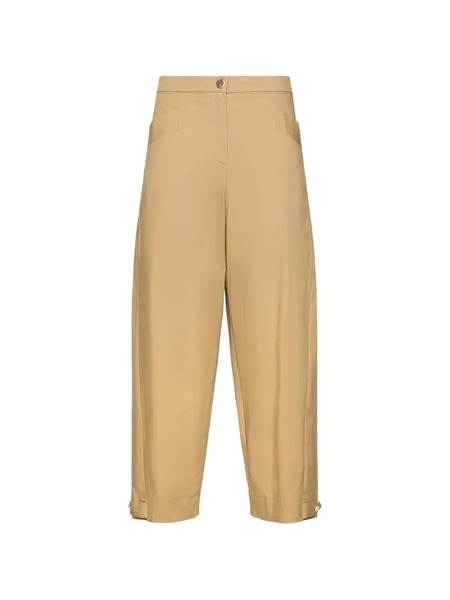  Elena Miro` Cuff-straps Trousers - Brown 