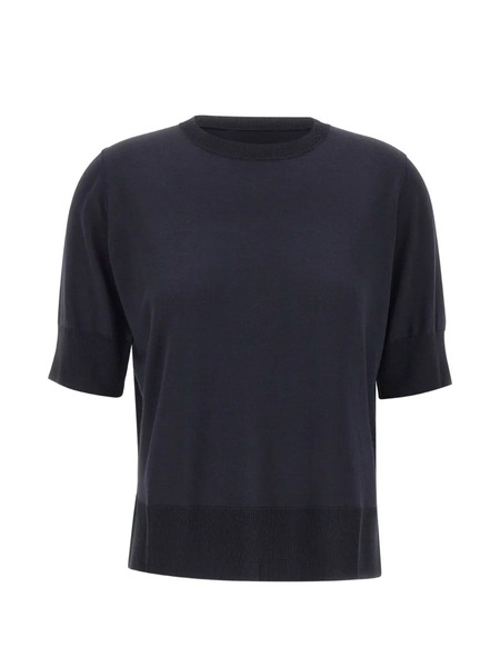  Elena Miro` Short-sleeve Sweater - Black 