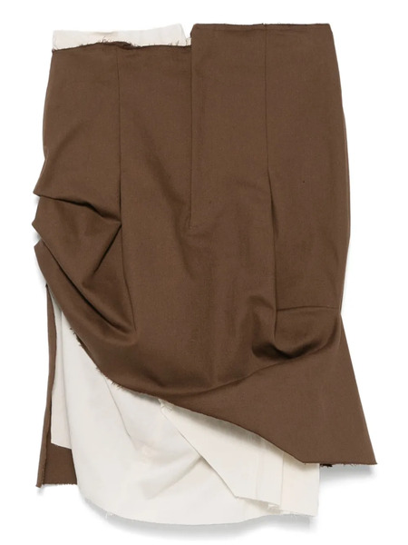  Elena Velez Asymmetric Tailored Mini Skirt - Green 