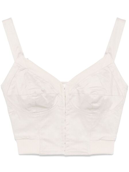  Elena Velez Bustier-style Top - Neutrals 