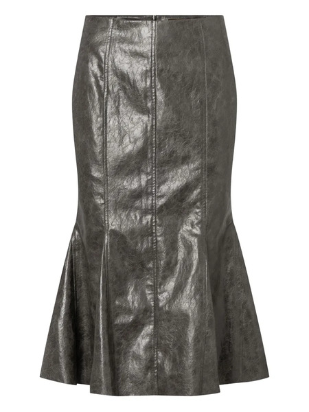  Elena Velez Fishtail Midi Skirt - Brown 