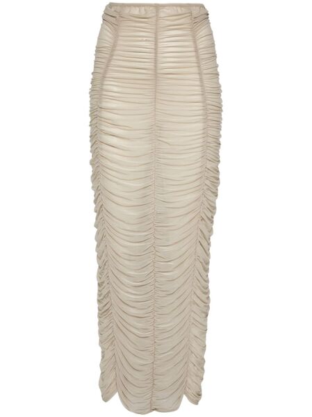  Elena Velez Parlour Midi Skirt - Neutrals 