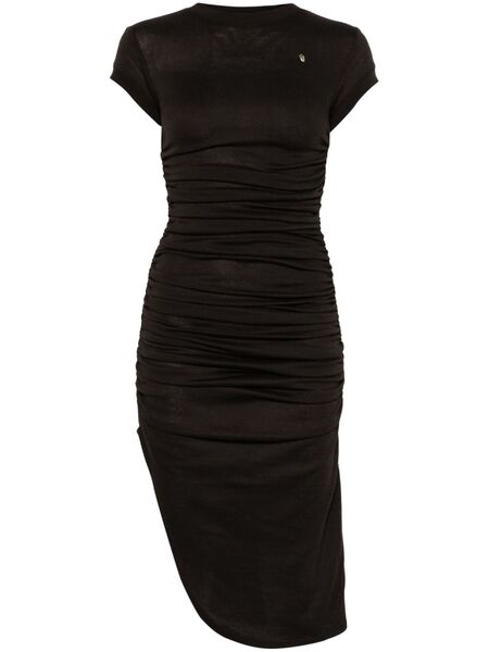  Elena Velez Ruched Mini Dress - Brown 