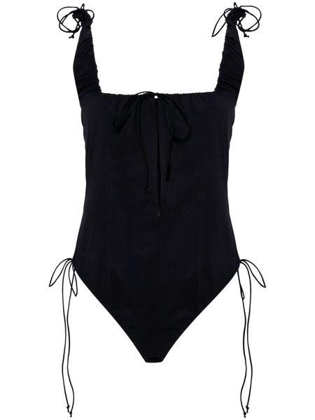  Elena Velez Scoop-neck Sleeveless Body - Blue 