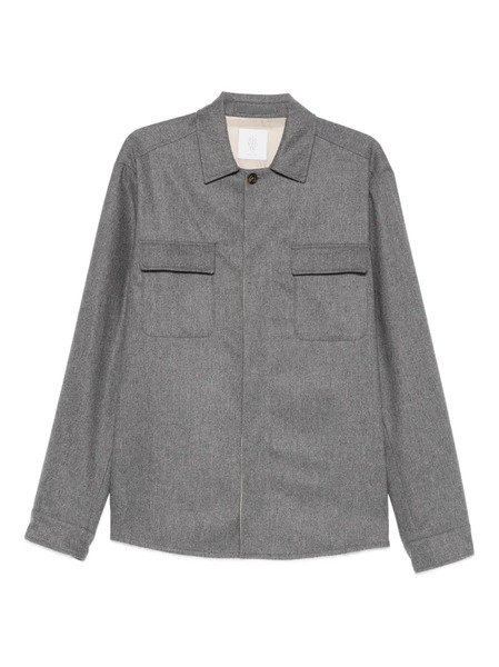  Eleventy Button-up Overshirt - Grey 