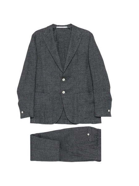  Eleventy Buttoned Soft Suit - Grey 