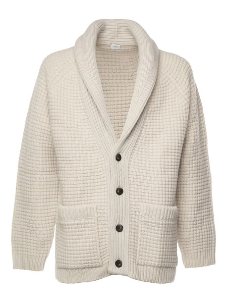 Eleventy Buttoned Wool-cashmere Cardigan - White 