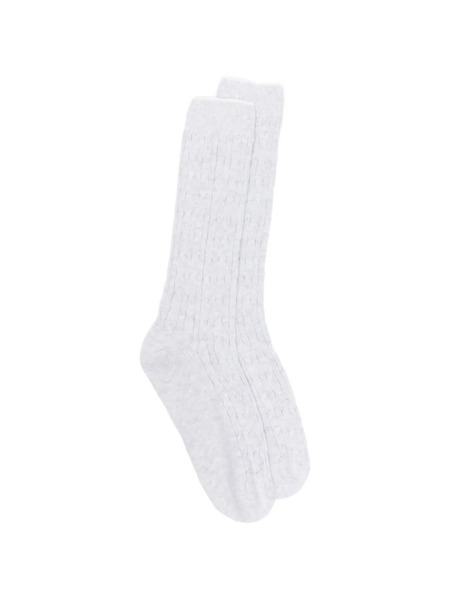  Eleventy Cable-knit Socks - Grey 