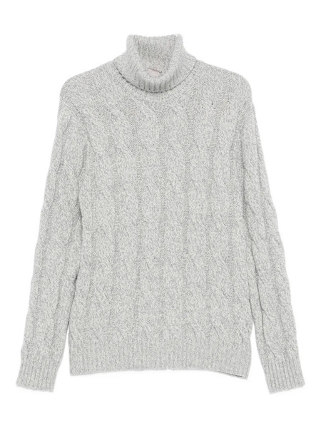  Eleventy Cable-knit Turtleneck Sweater - Blue 