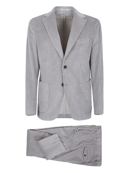  Eleventy Corduroy Suit - Grey 