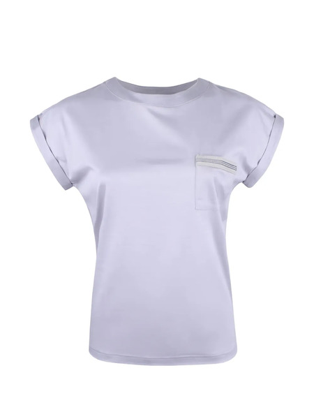  Eleventy Cuffed Pocket T-shirt - Grey 