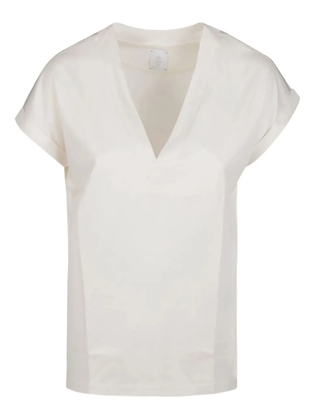  Eleventy Cuffed T-shirt - White 