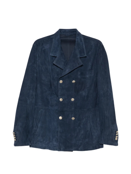  Eleventy Double-breasted Button Jacket - Blue 