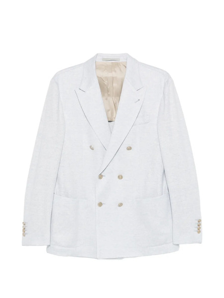  Eleventy Double-breasted Buttoned Blazer - Blue 