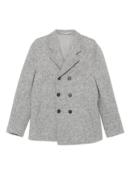  Eleventy Double-breasted Peacoat - Grey 