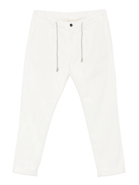  Eleventy Drawstring Trousers - White 