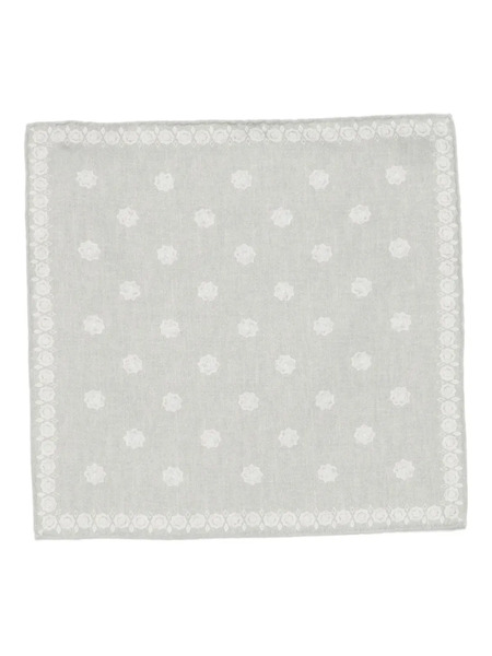  Eleventy Floral-pattern Pocket Square - Grey 