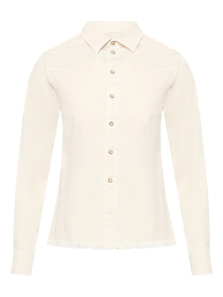  Eleventy Fringed Shirt - Neutrals 