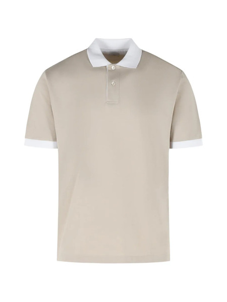  Eleventy Half-button Short-sleeve Polo Shirt - Neutrals 