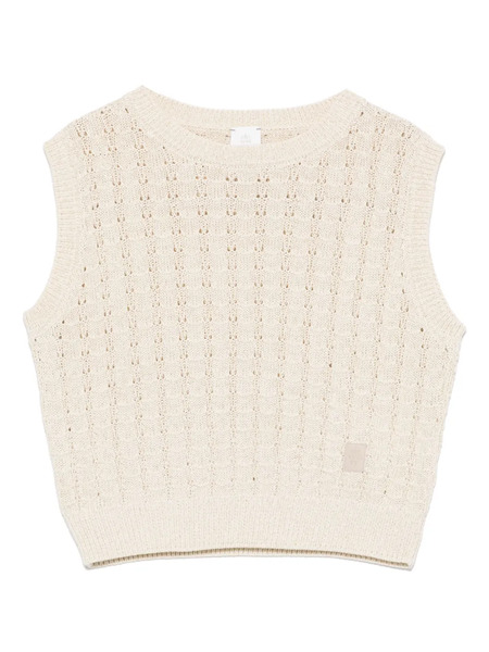  Eleventy Kids Knitted Vest - Neutrals 