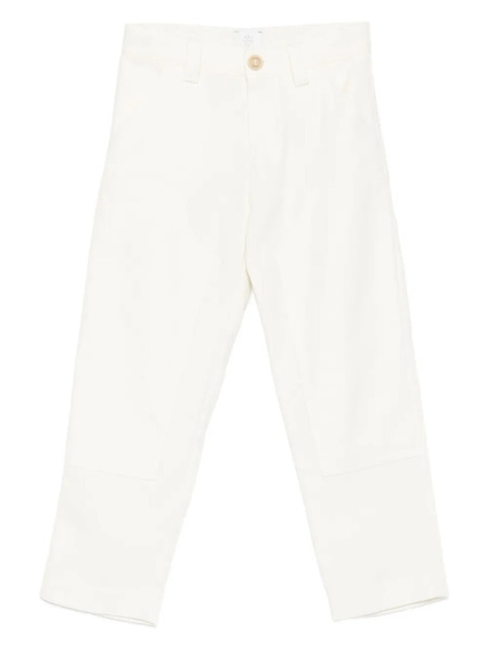  Eleventy Kids Patch-pocket Pants - White 