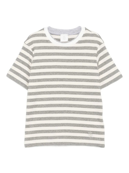  Eleventy Kids Striped Cotton Top - Neutrals 