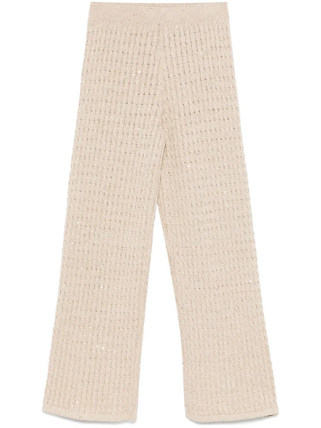  Eleventy Knitted Trousers - Neutrals 