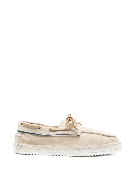  Eleventy Lace-up Suede Derby Shoes - Neutrals 