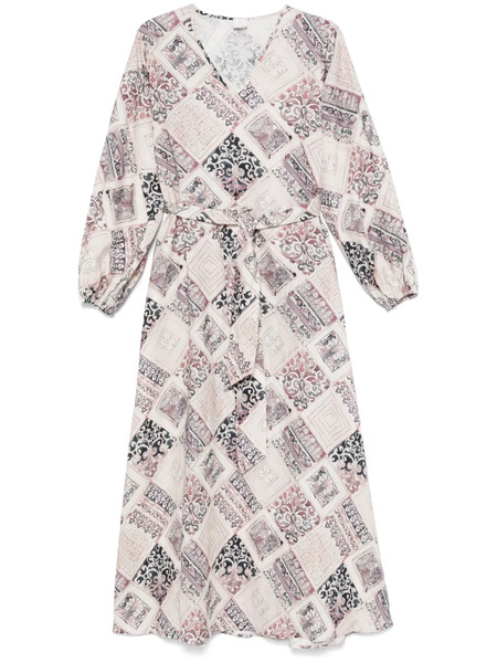  Eleventy Linen Maxi Dress - Neutrals 