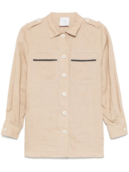  Eleventy Linen Shirt - Neutrals 